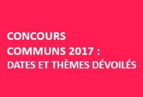 Concours Commun 2017